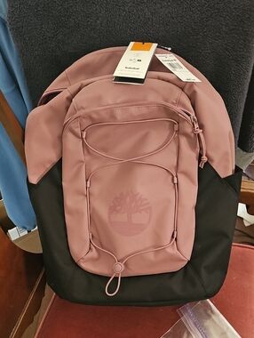 Timberland Dusty Rose and Black Everyday Backpack